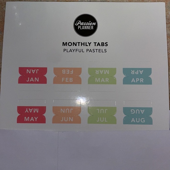 Passion Planner Monthly Tabs - Picture 4 of 5
